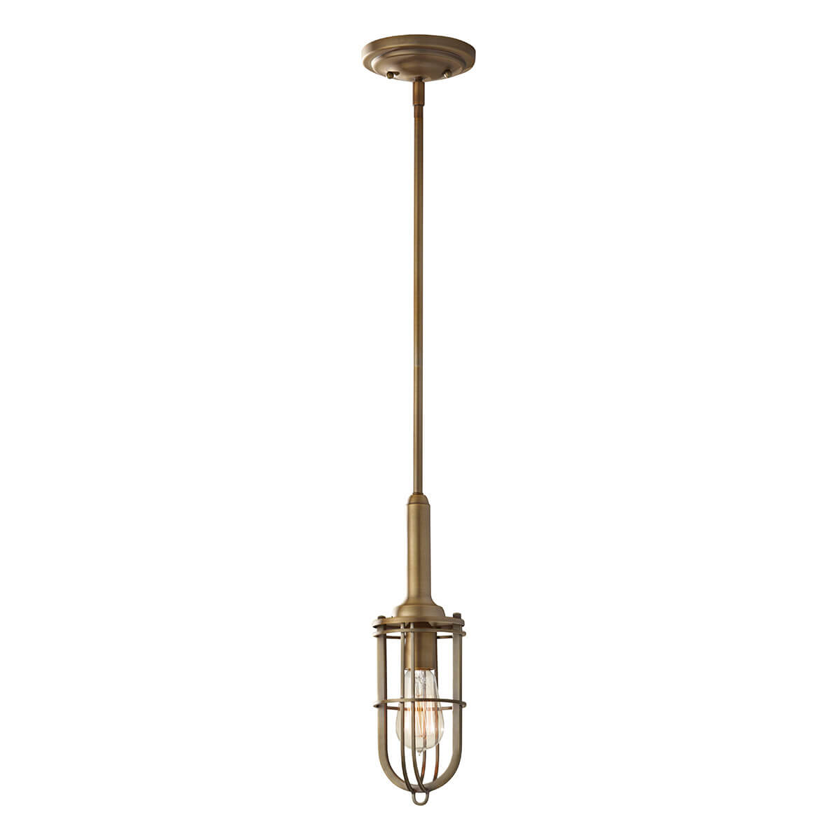 Elstead Lighting Urban Renewal Mini PendelleuchteAntik Messing