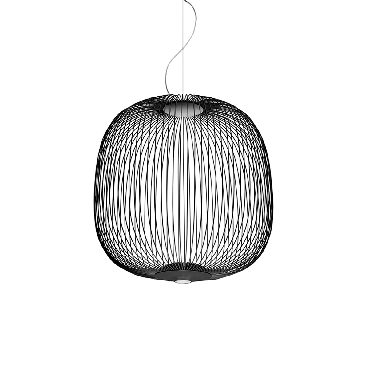 Foscarini Spokes 2 MyLight LED Sospensionenero (schwarz)