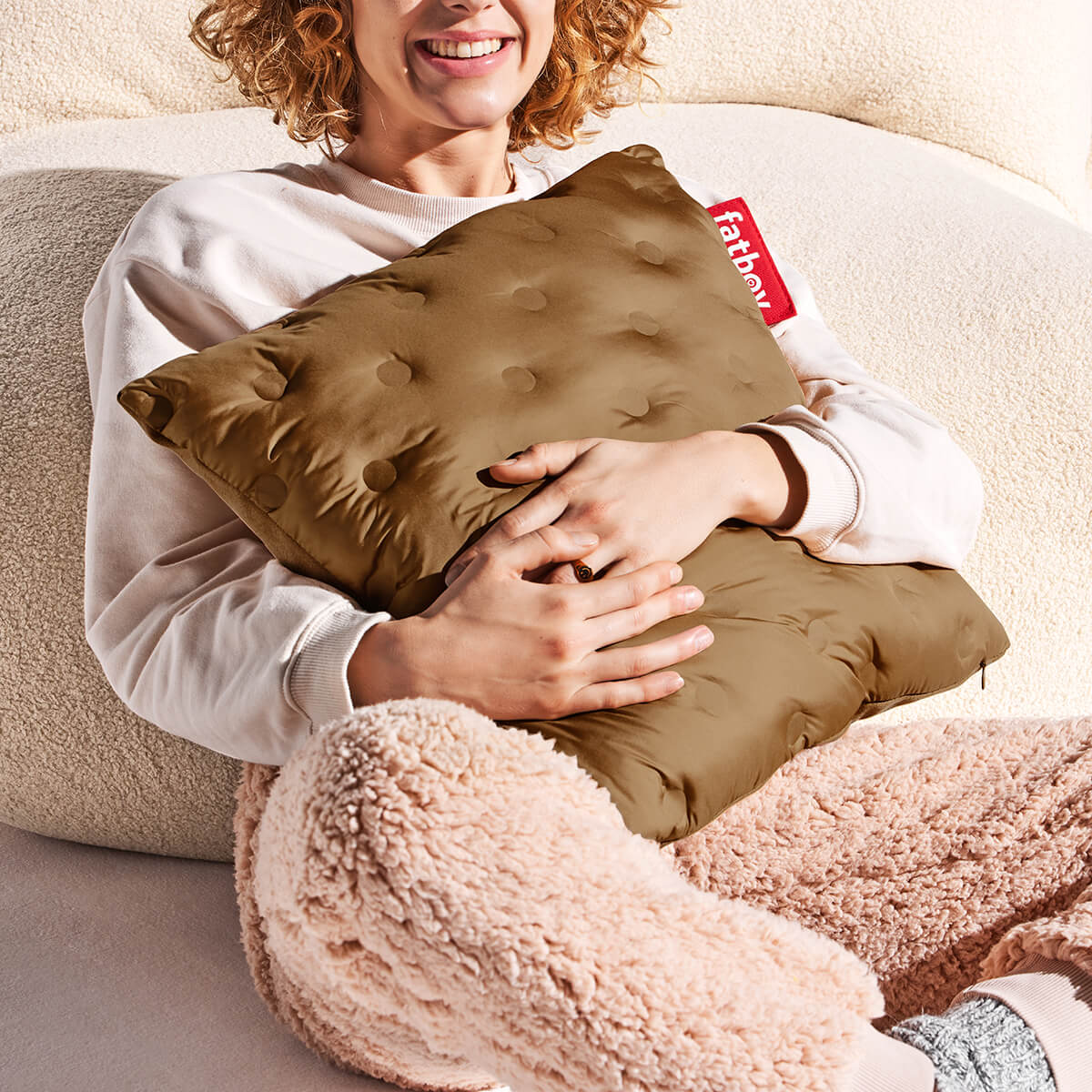 Fatboy Hotspot Pillow Lungo Heizkissen, toffee