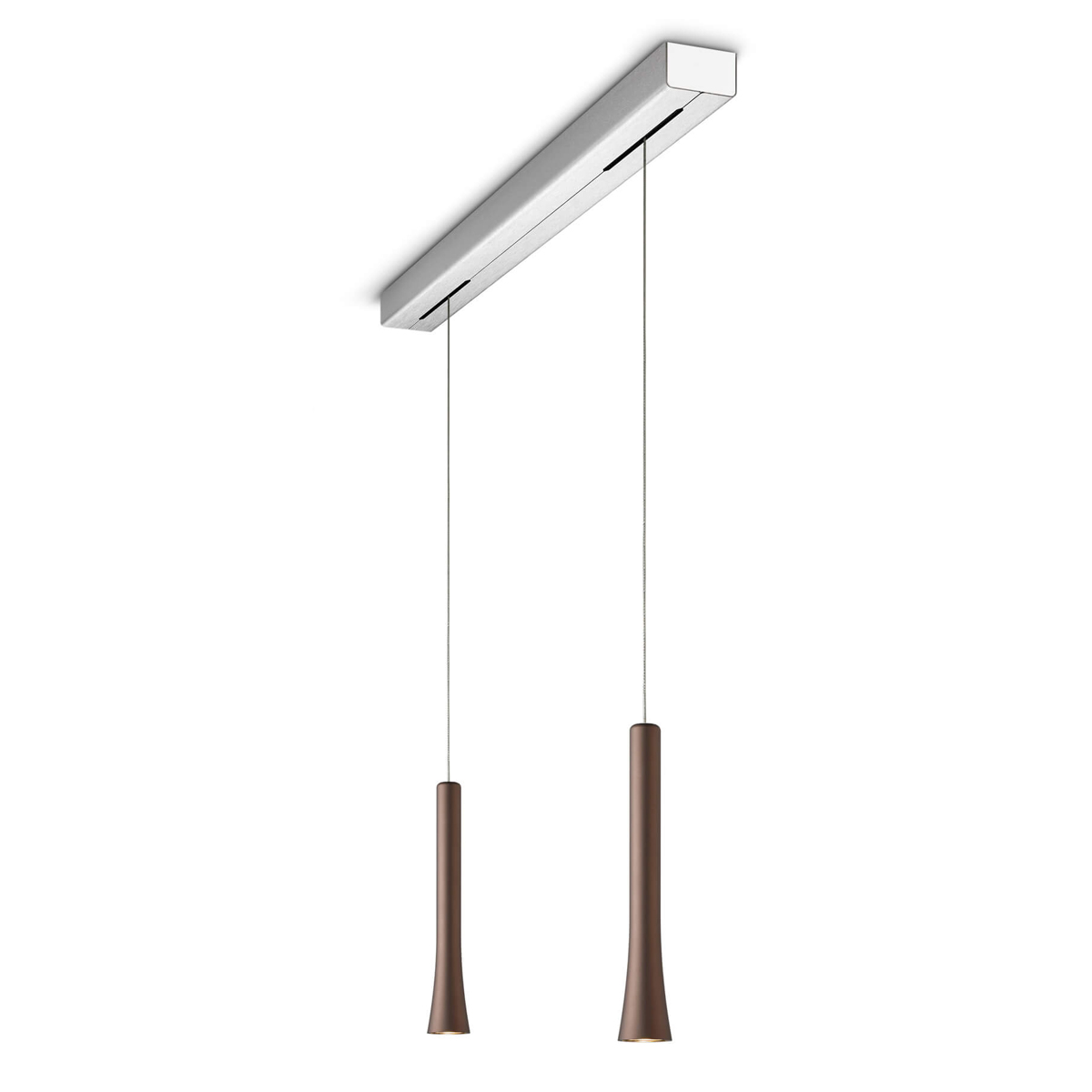 Oligo Rio LED Pendelleuchte, 2-flg.Brazilian brown