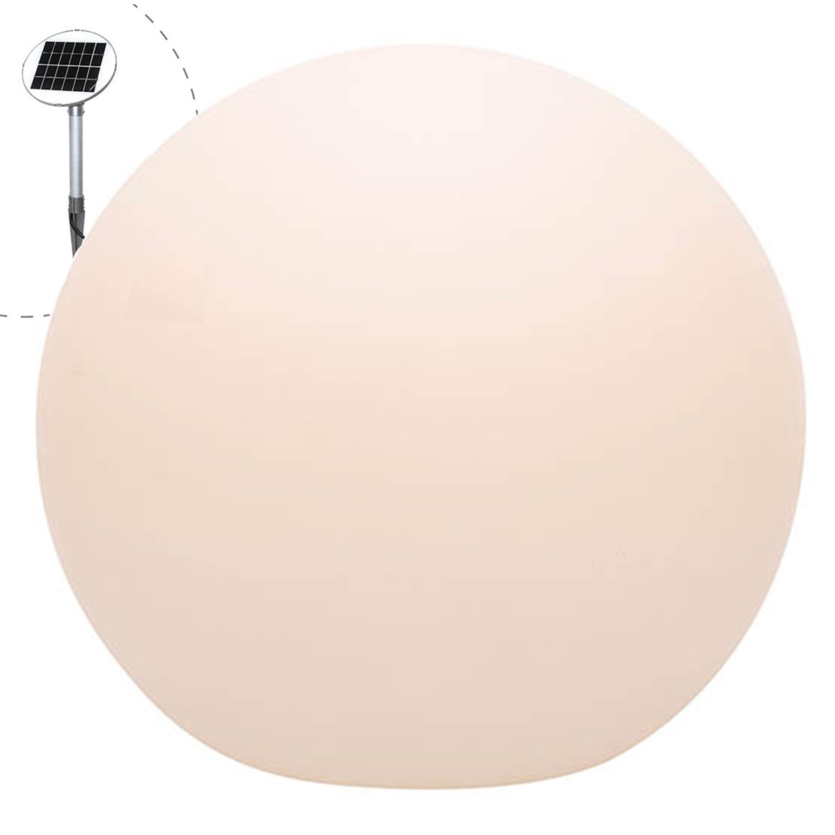 8 seasons design Shining Globe LED Solar- / Dekoleuchte, Ø: 60 cmweiß