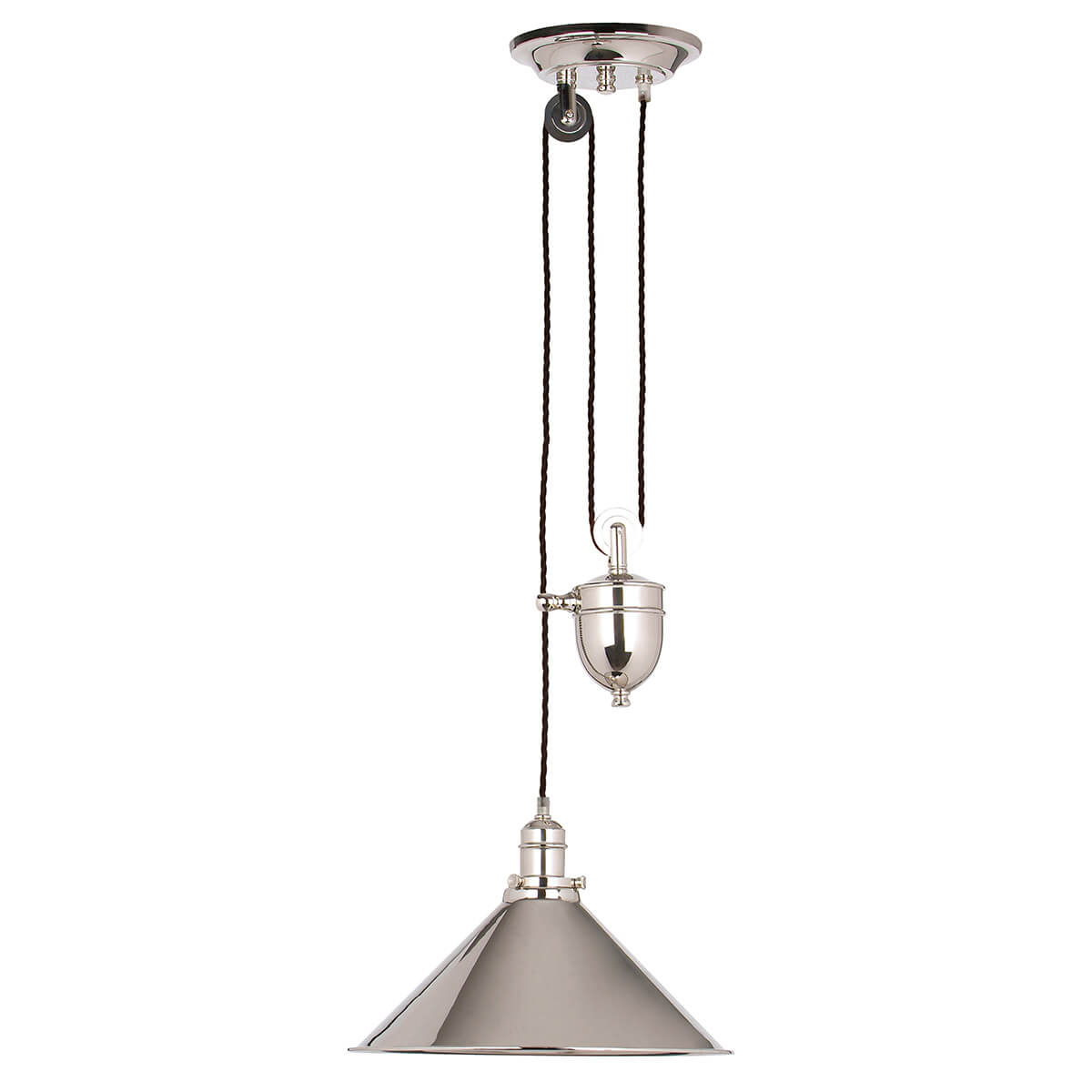 Elstead Lighting Provence Rise and Fall PendelleuchteNickel poliert