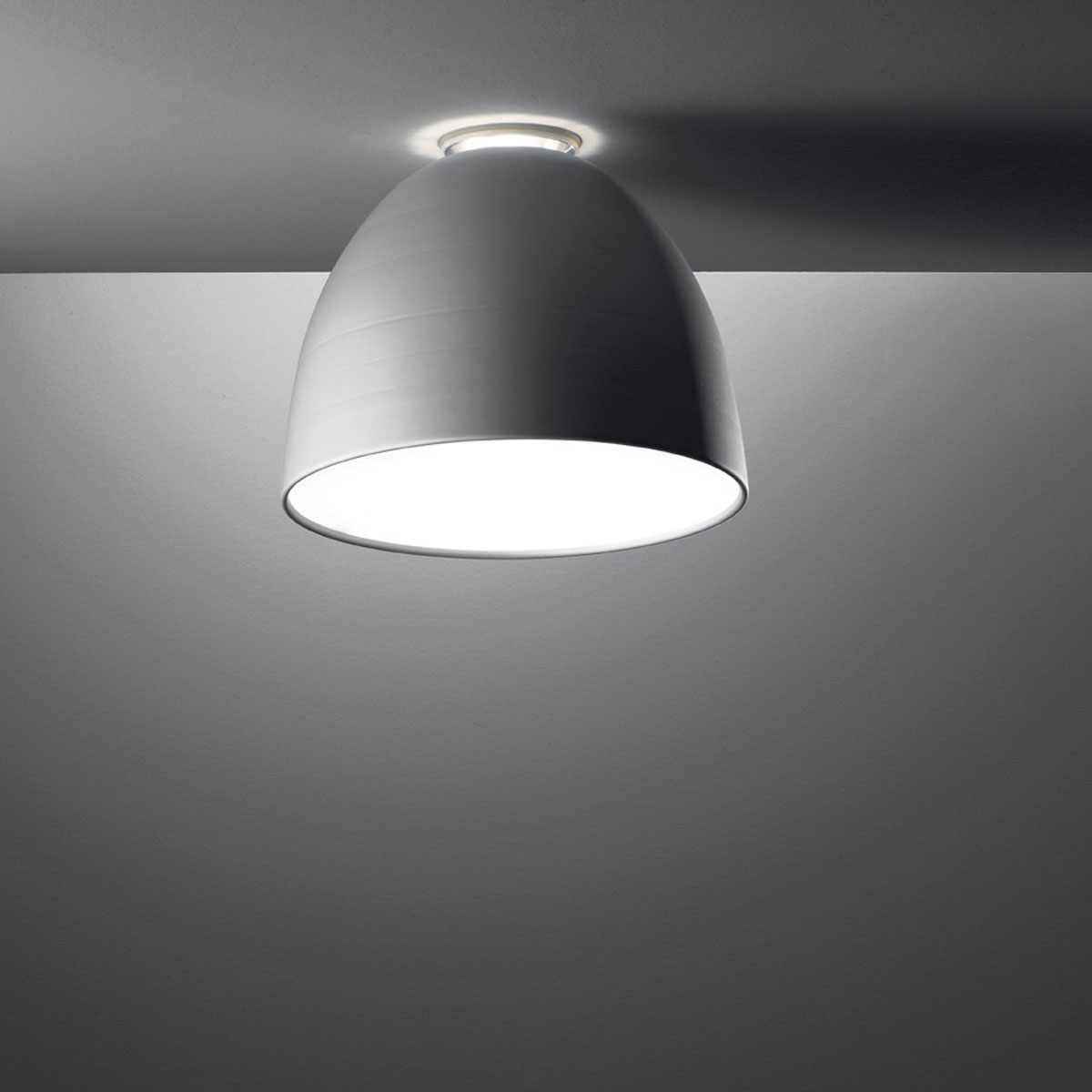 Artemide Nur Mini LED Soffittoaluminiumgrau