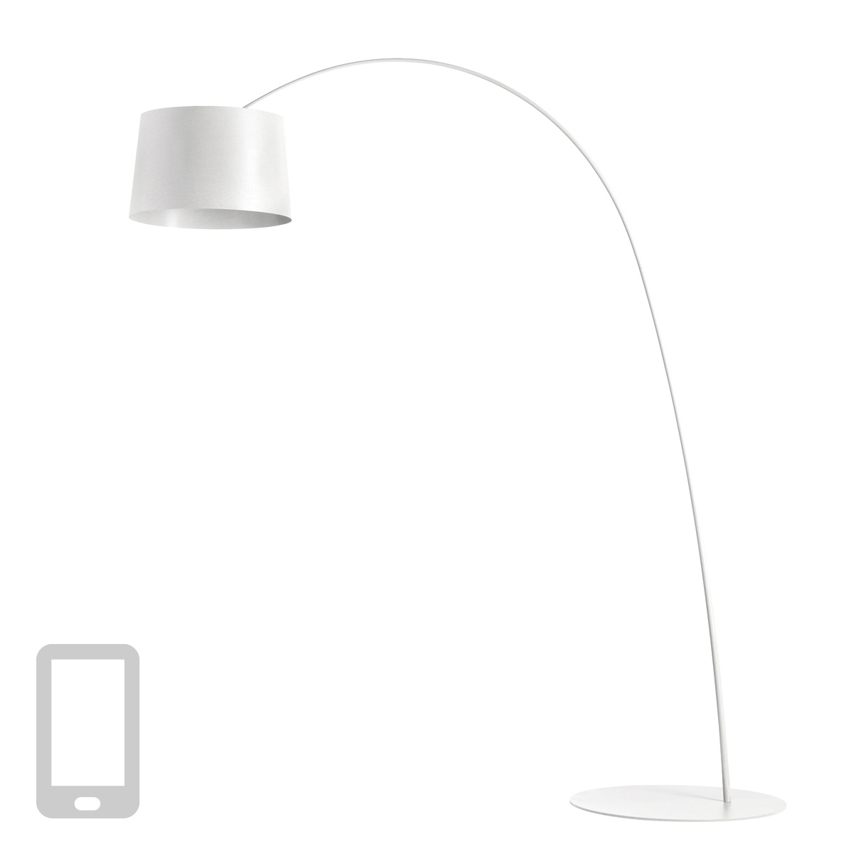 Foscarini Twiggy MyLight LED Terrabianco (weiß)