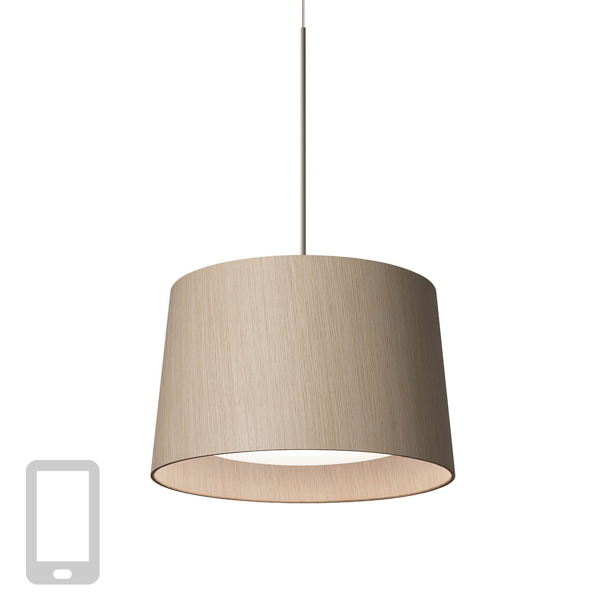 Foscarini Twiggy Wood MyLight LED Sospensionegreige / Ahorn