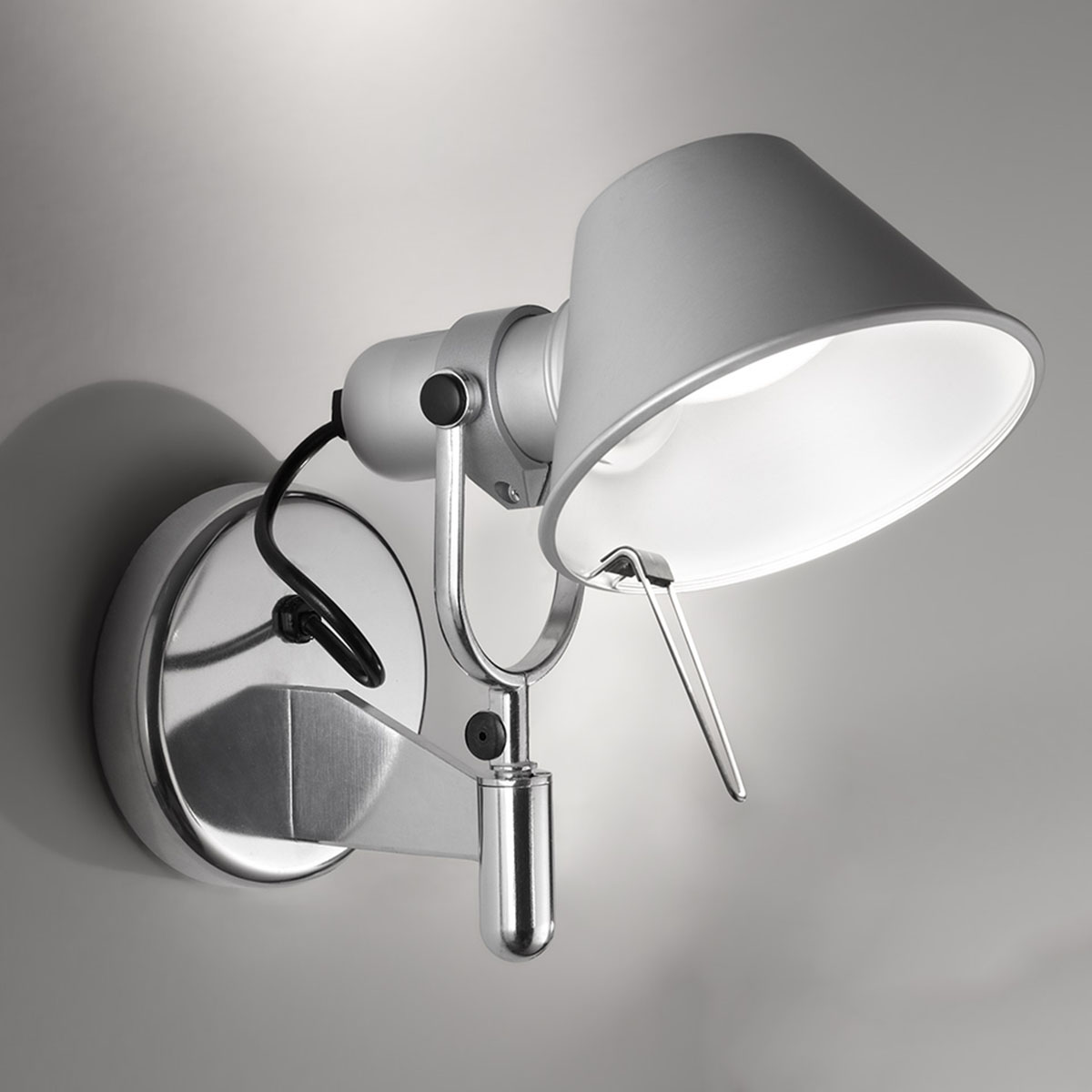 Artemide Tolomeo LED Faretto2700 K, ohne Schalter, Aluminium