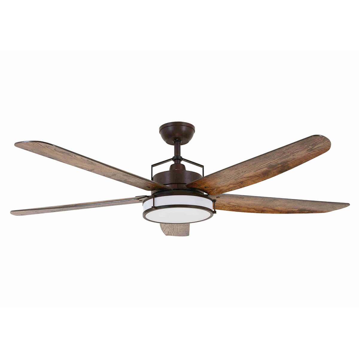 Beacon Lighting Airfusion Louisville Deckenventilator mit LichtBronze matt, Flügel: Koa-Holz