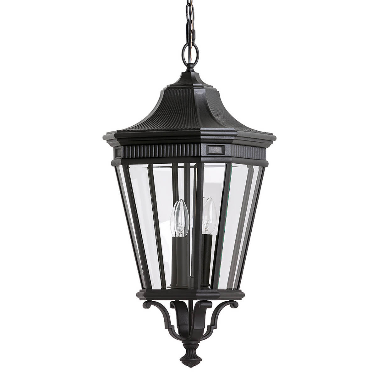 Elstead Lighting Cotswold Lane Pendelleuchte3-flg., schwarz