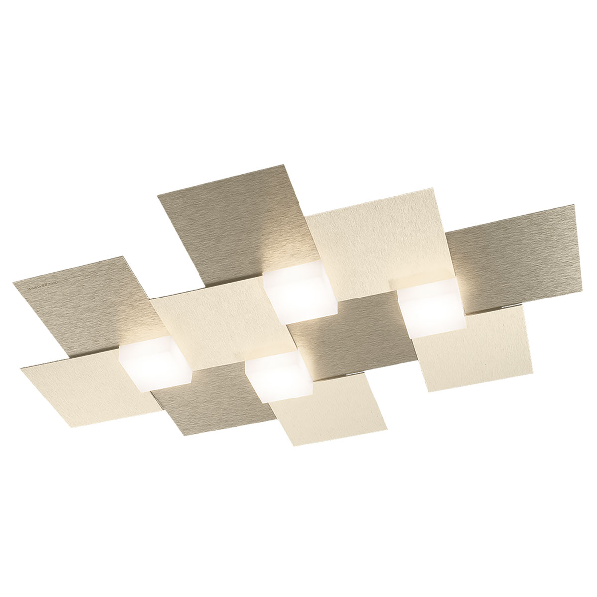 Grossmann Creo LED Deckenleuchte, 55 x 38,5 cmchampagner