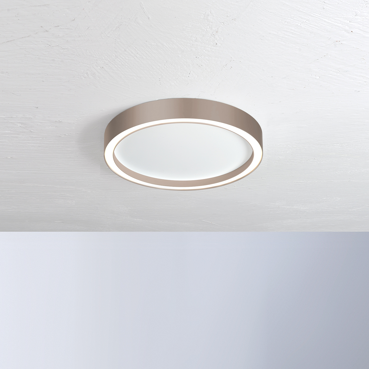 Bopp Aura LED Deckenleuchte, Ø: 40 cmweiß / taupe