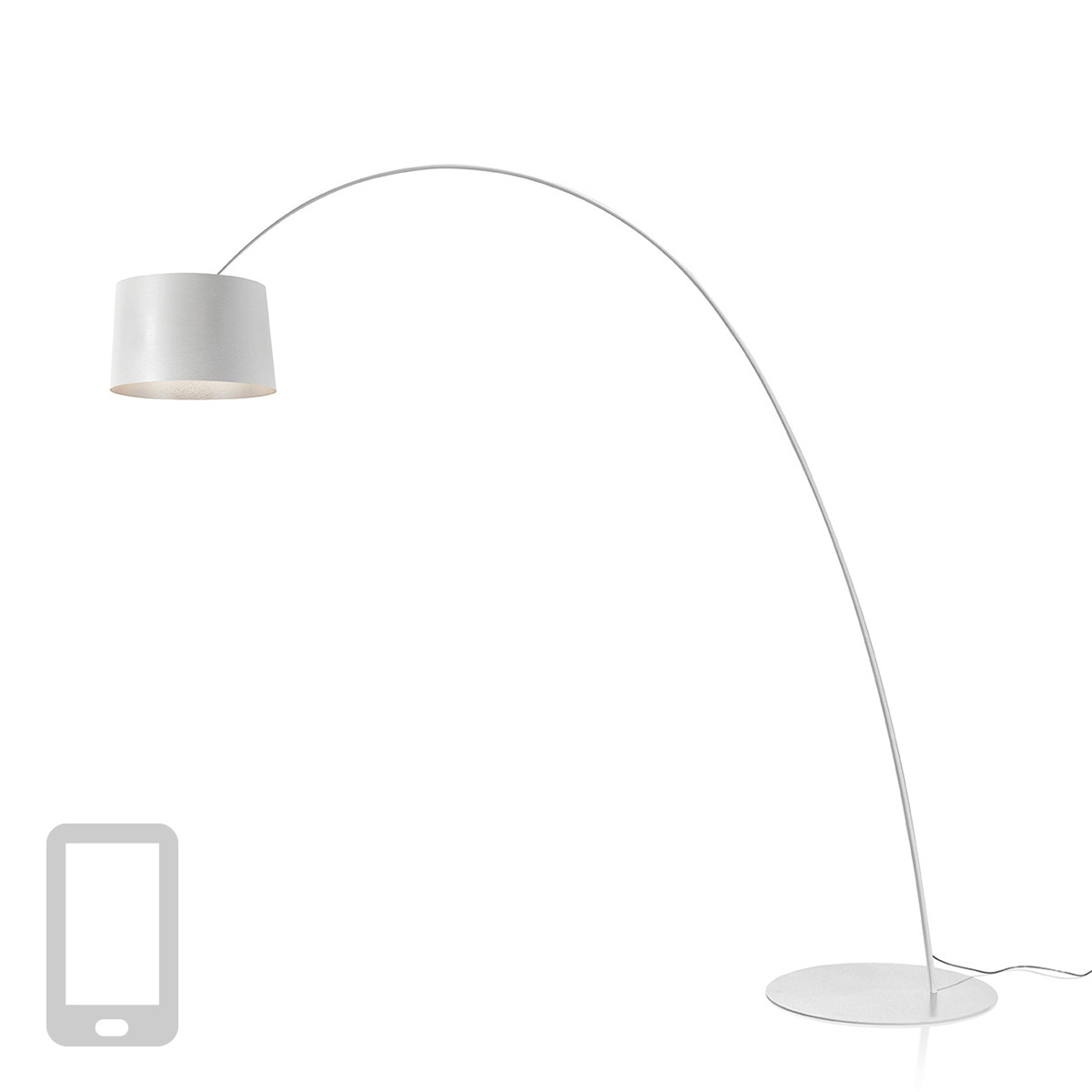 Foscarini Twiggy Elle MyLight LED Terrabianco (weiß)