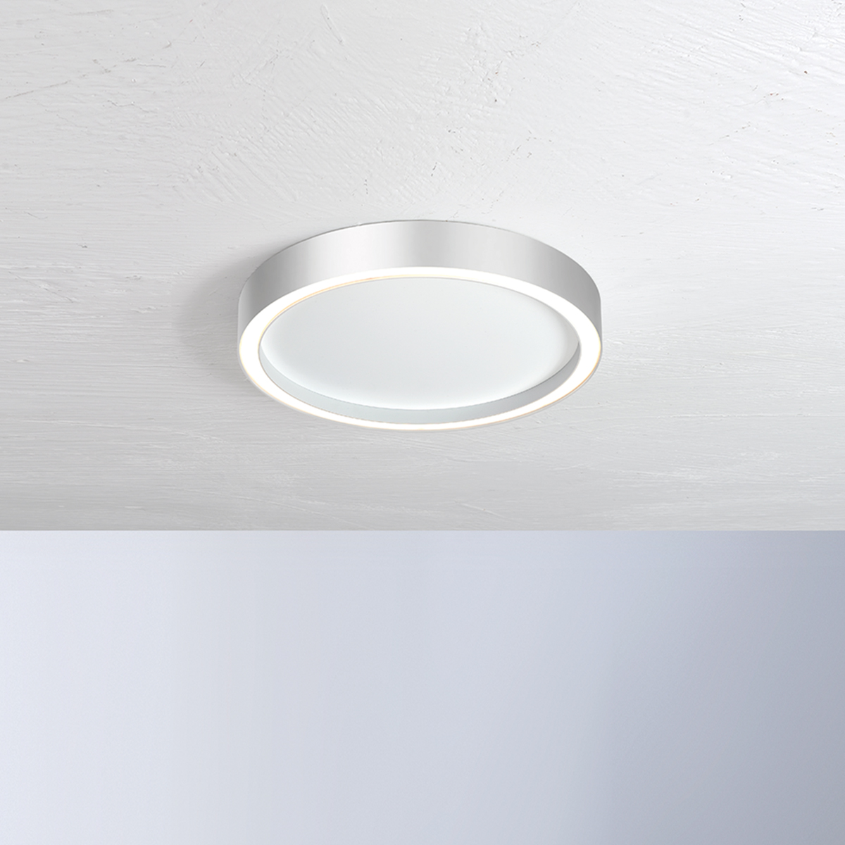 Bopp Aura LED Deckenleuchte, Ø: 40 cmweiß / Aluminium