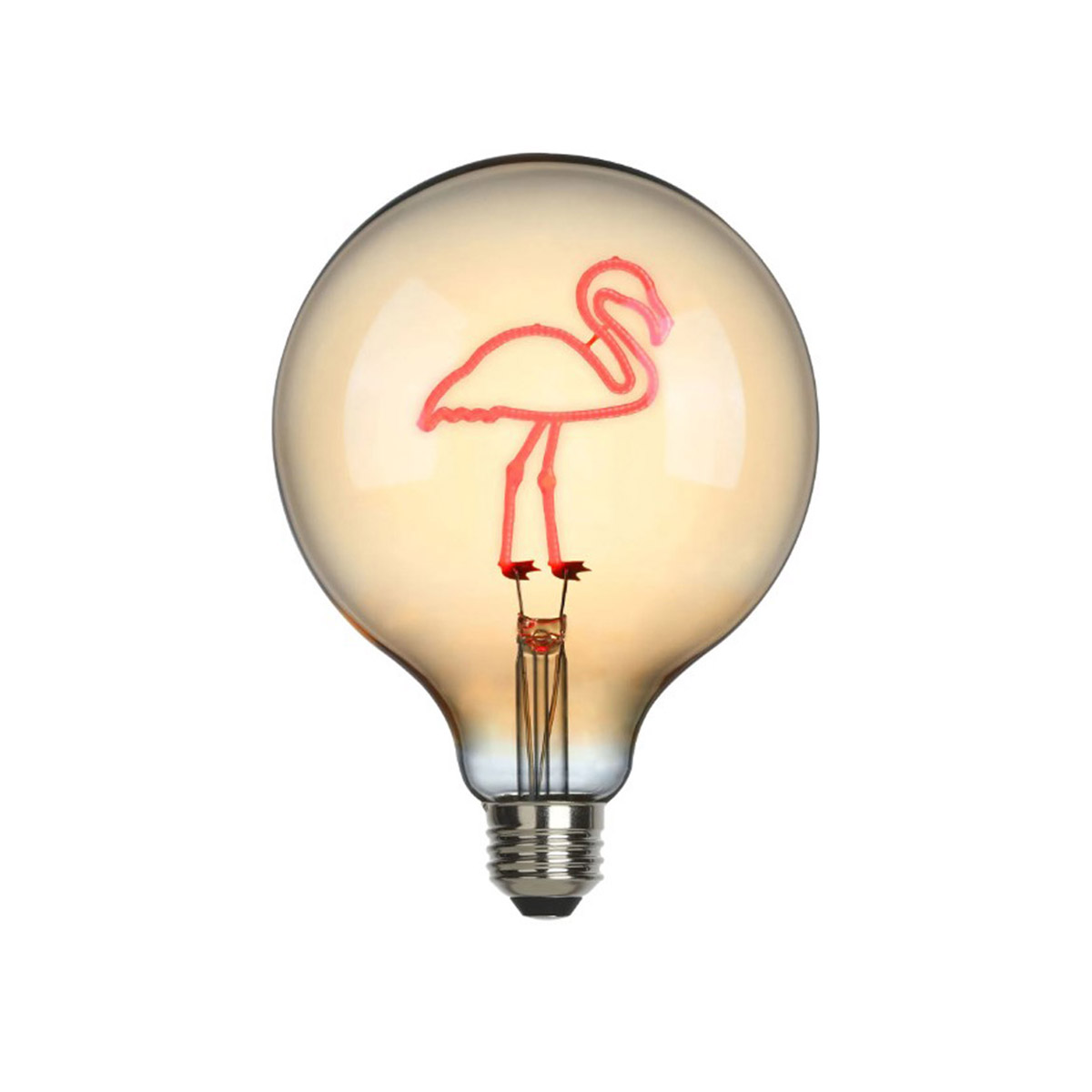 Flamingo LED Filament Globelampe E27 Amber, 1,5 W, 2000 K