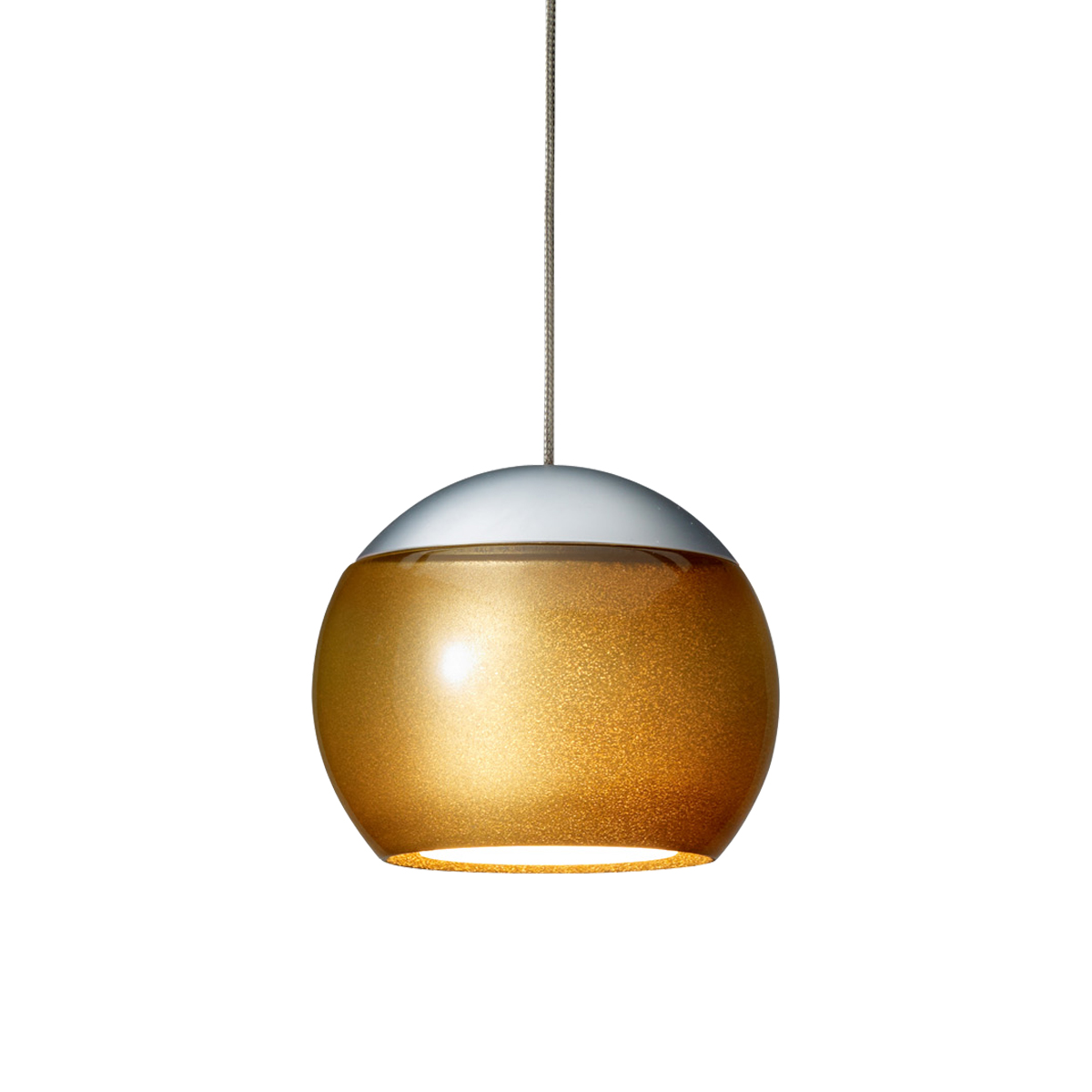 Oligo Balino LED PendelleuchteChrom matt / Gold glänzend