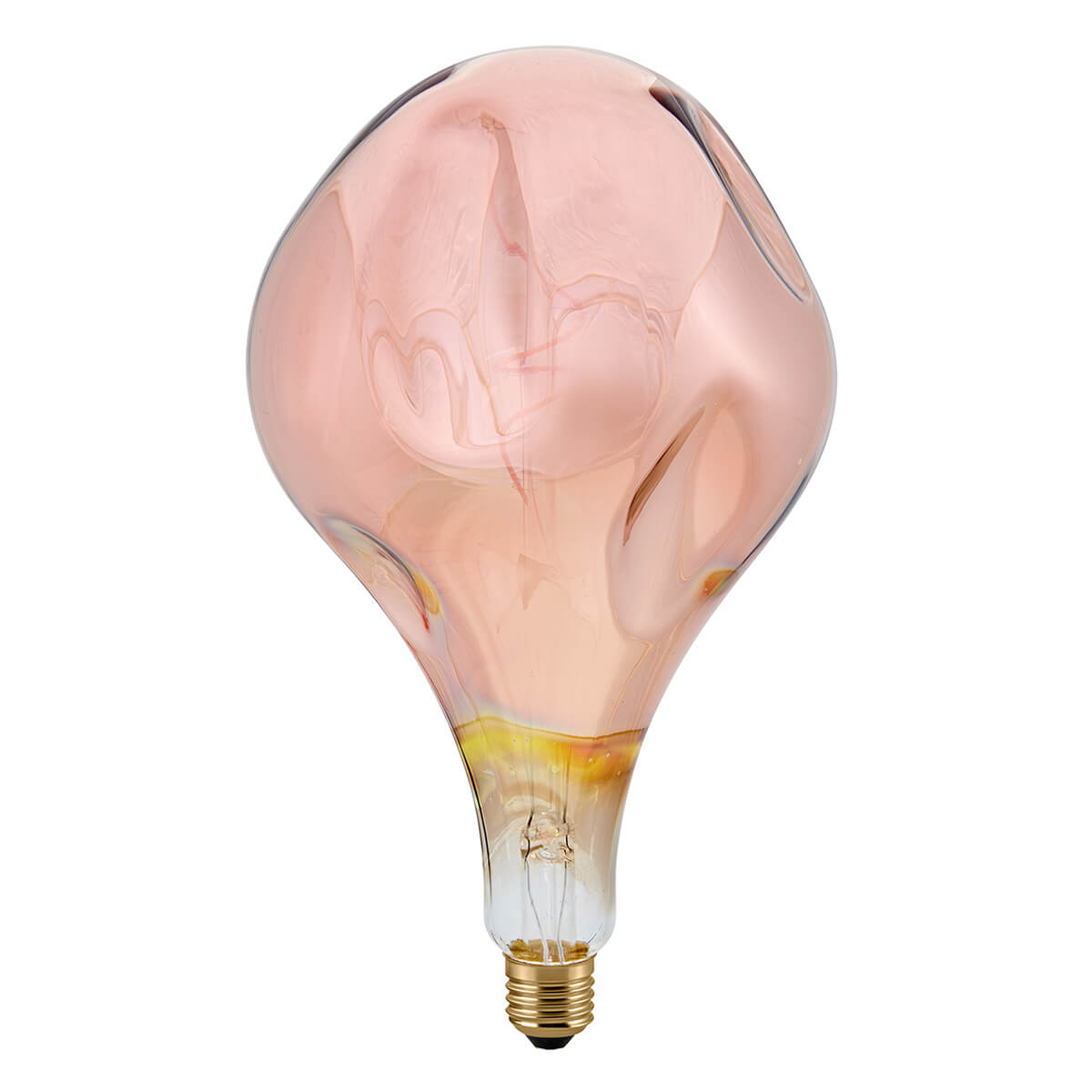 LED Filament Giantlampe Drop Metallic E27 Kupfer, 4 W, 1800 K, dimmbar