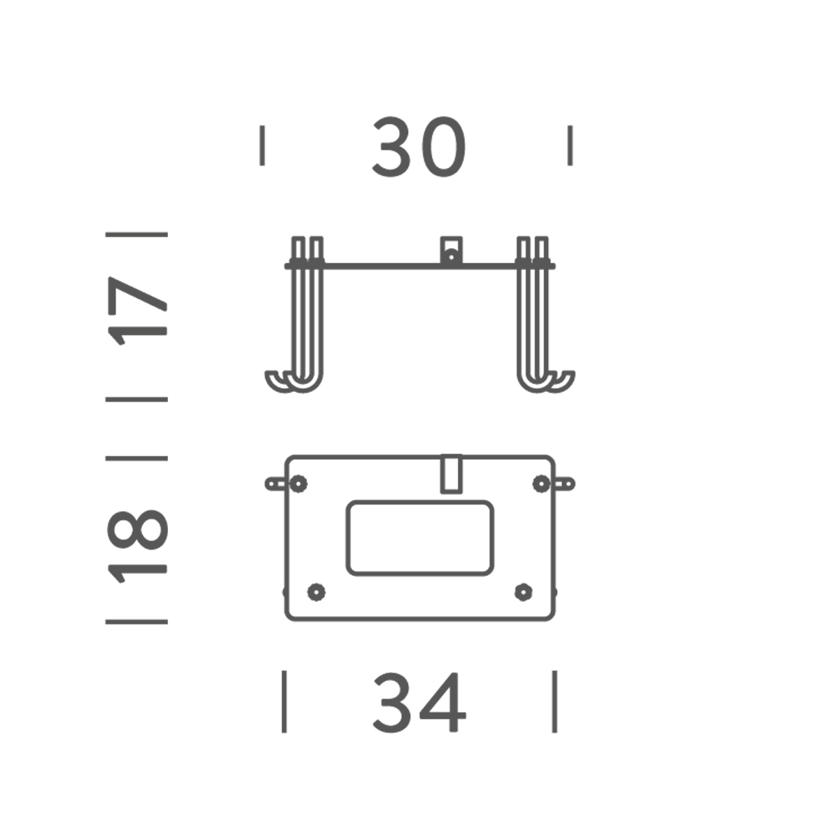 Befestigungsplatte für Borne Béton Outdoor IP44