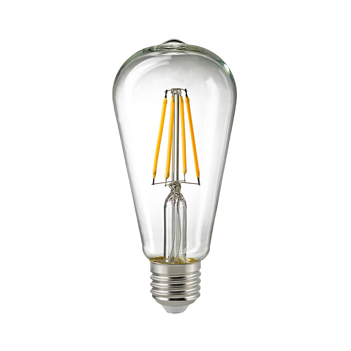 LED Filament Edison Lampe E27 klar, 7 W, 2700 K, dimmbar