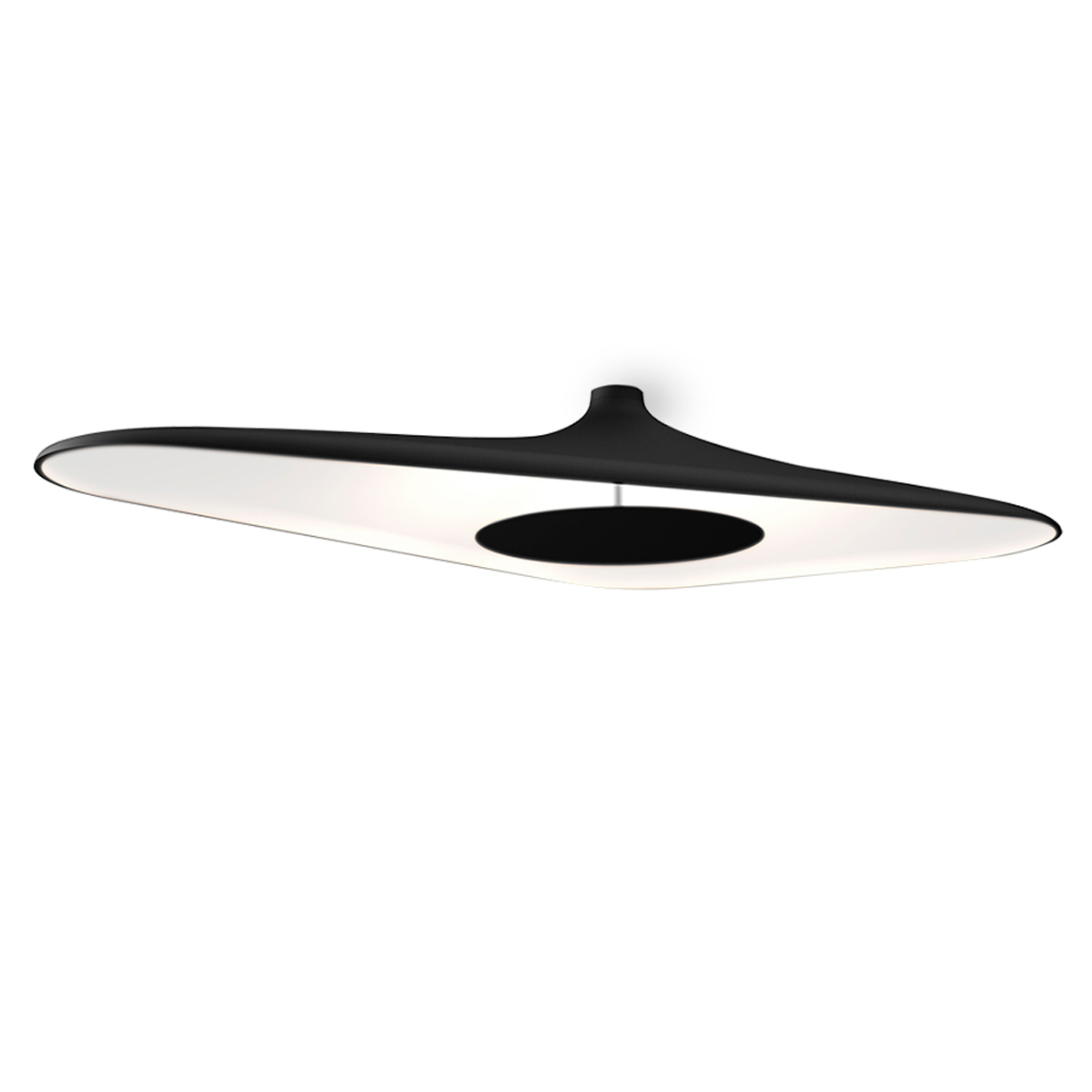 Luceplan Soleil Noir Soffittoschwarz/weiß