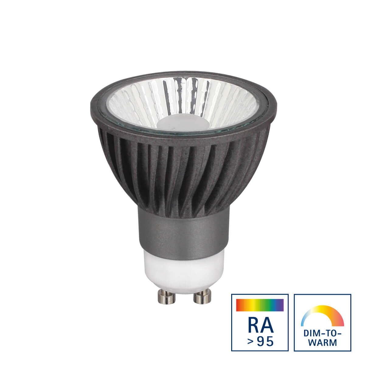 HALED III LED Reflektor GU10, 6 W, Ra95, Dim-to-Warm