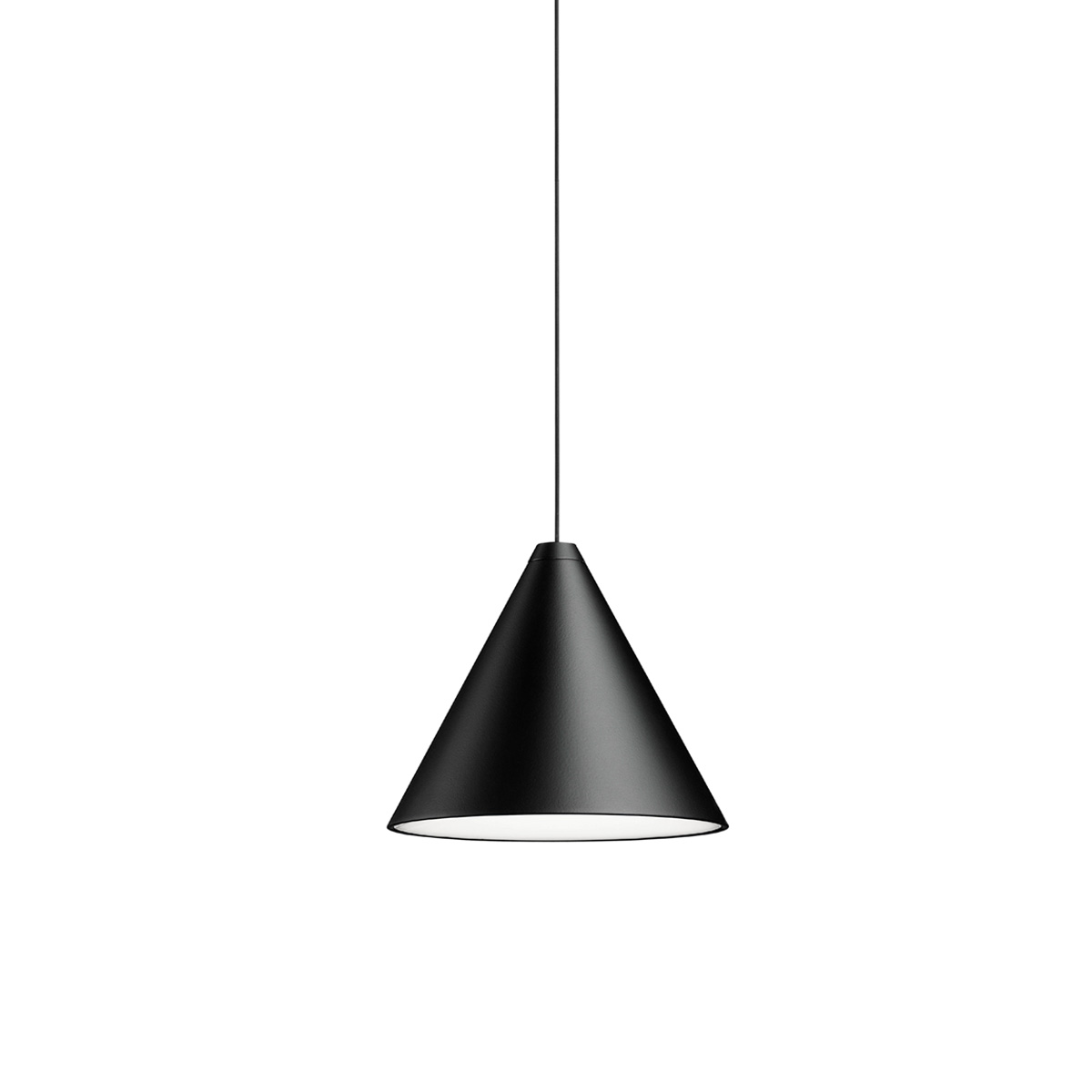 Flos String Light Cone LED Pendelleuchte, App Control22 m Kabel, schwarz