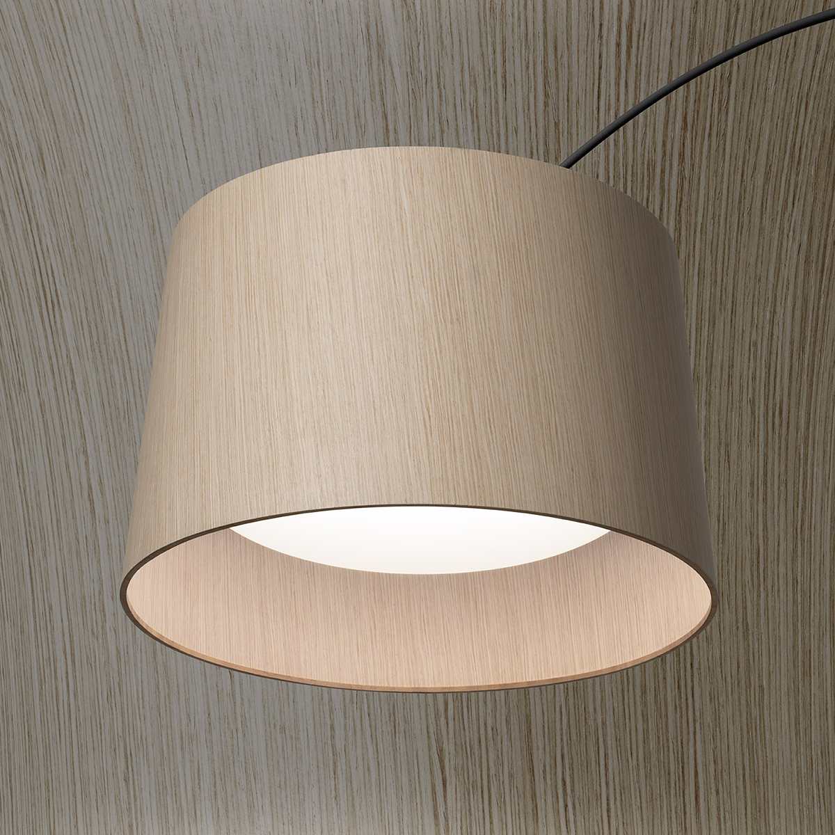 Foscarini Twiggy Wood LED Terra, nero (schwarz), Leuchtenschirm