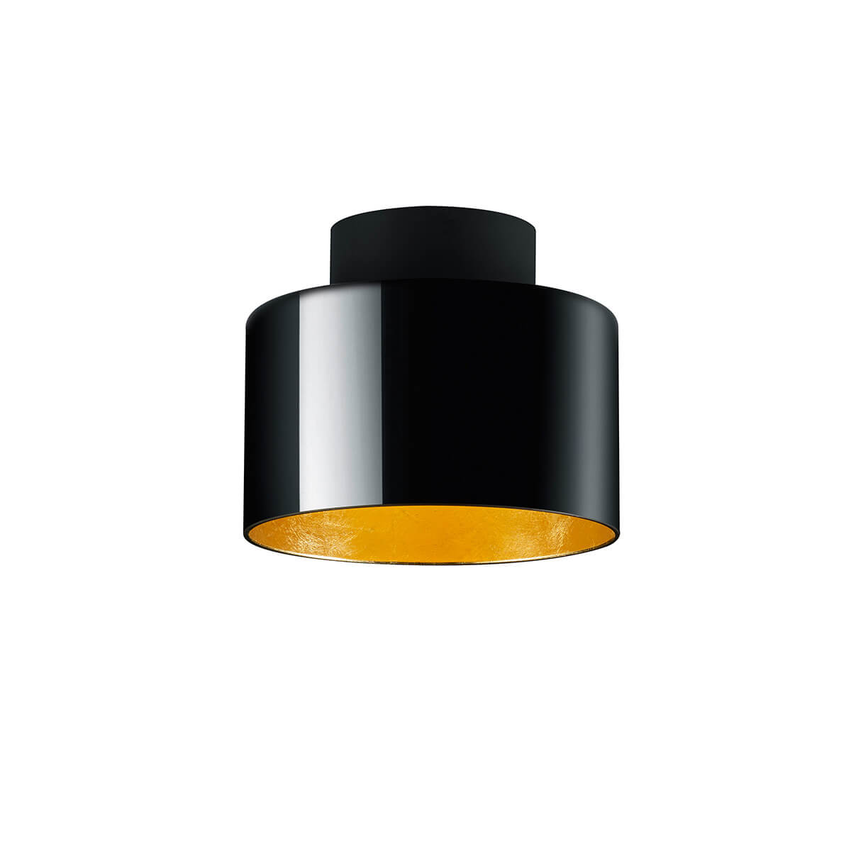 Luce Elevata Grand LED DeckenleuchteBlattgoldoptik / schwarz