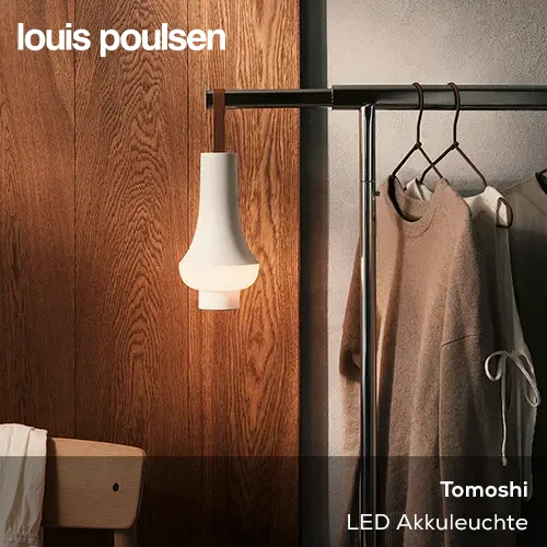 Trendleuchte Tomoshi Akkuleuchte von Louis Poulsen