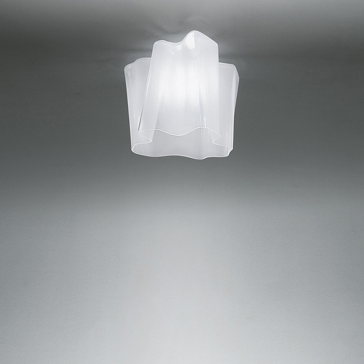 Artemide Logico Micro SoffittoSingola, Glas: milchig weiß