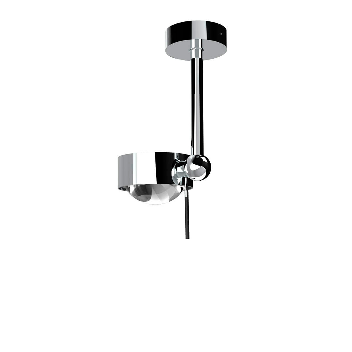 Top Light Puk Mini Side Single Ceiling Deckenleuchte, 10 cm, GehäuseChrom