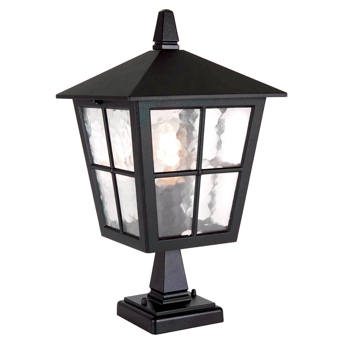 Elstead Lighting Canterbury 1 Light Pedestal Sockelleuchteschwarz