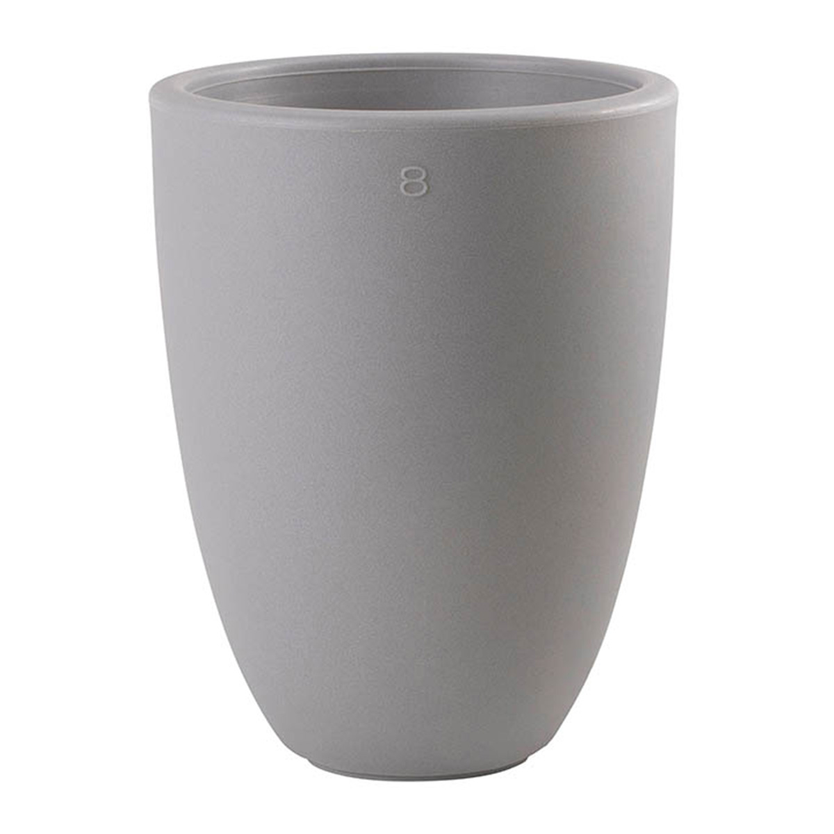 8 seasons design Shining Curvy Pot M Dekoleuchtegrau