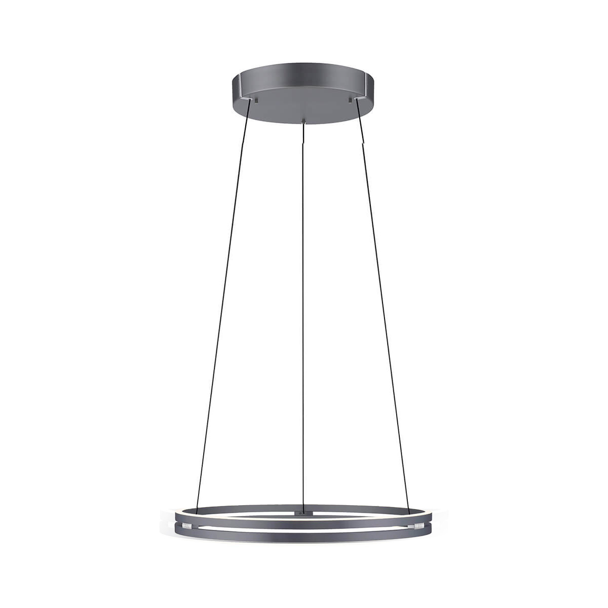 Neuhaus PURE by Paul Neuhaus E-Loop LED PendelleuchteØ: 50 cm, dunkelgrau