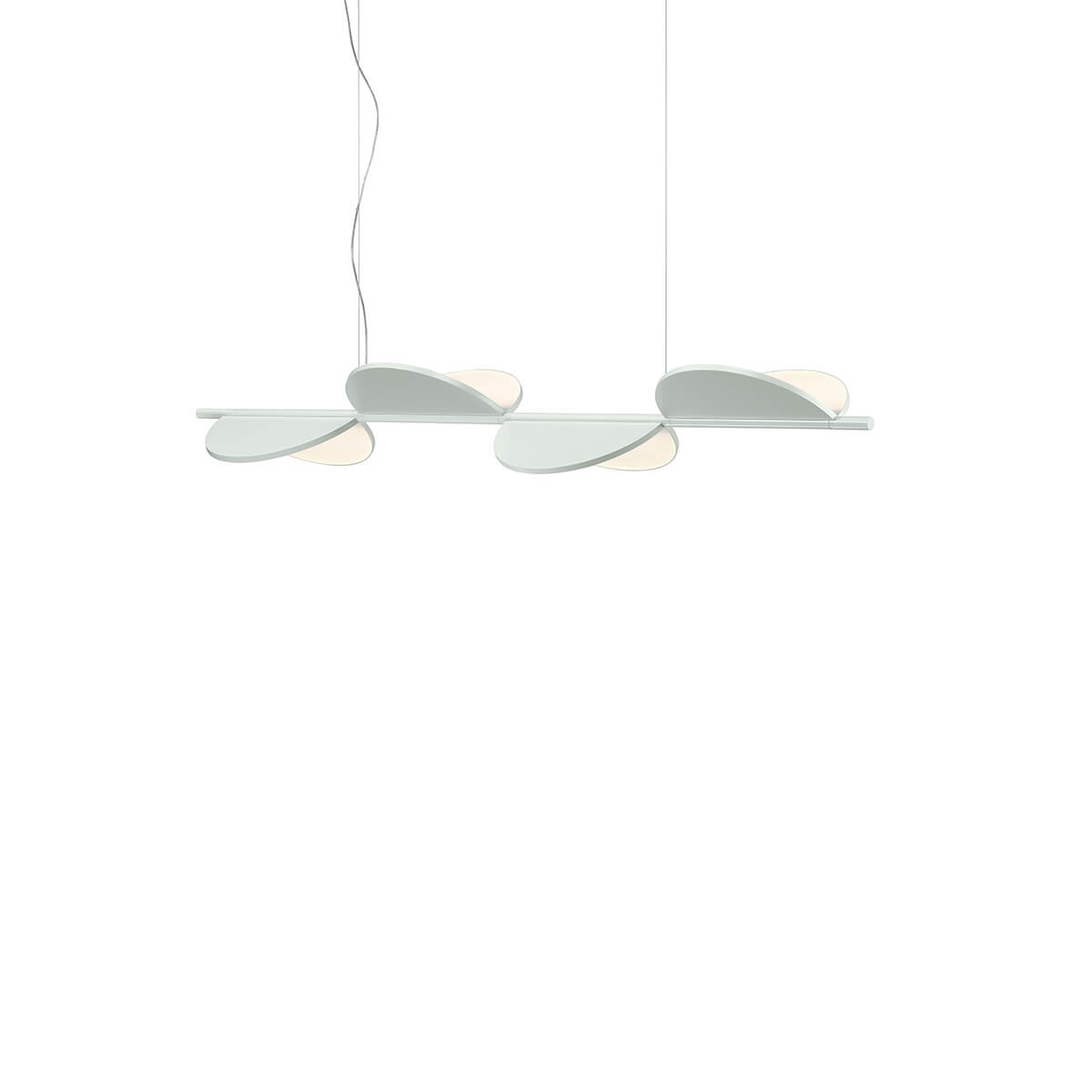 Flos Almendra Linear S4 LED Pendelleuchteoff-white matt (cremeweiß)