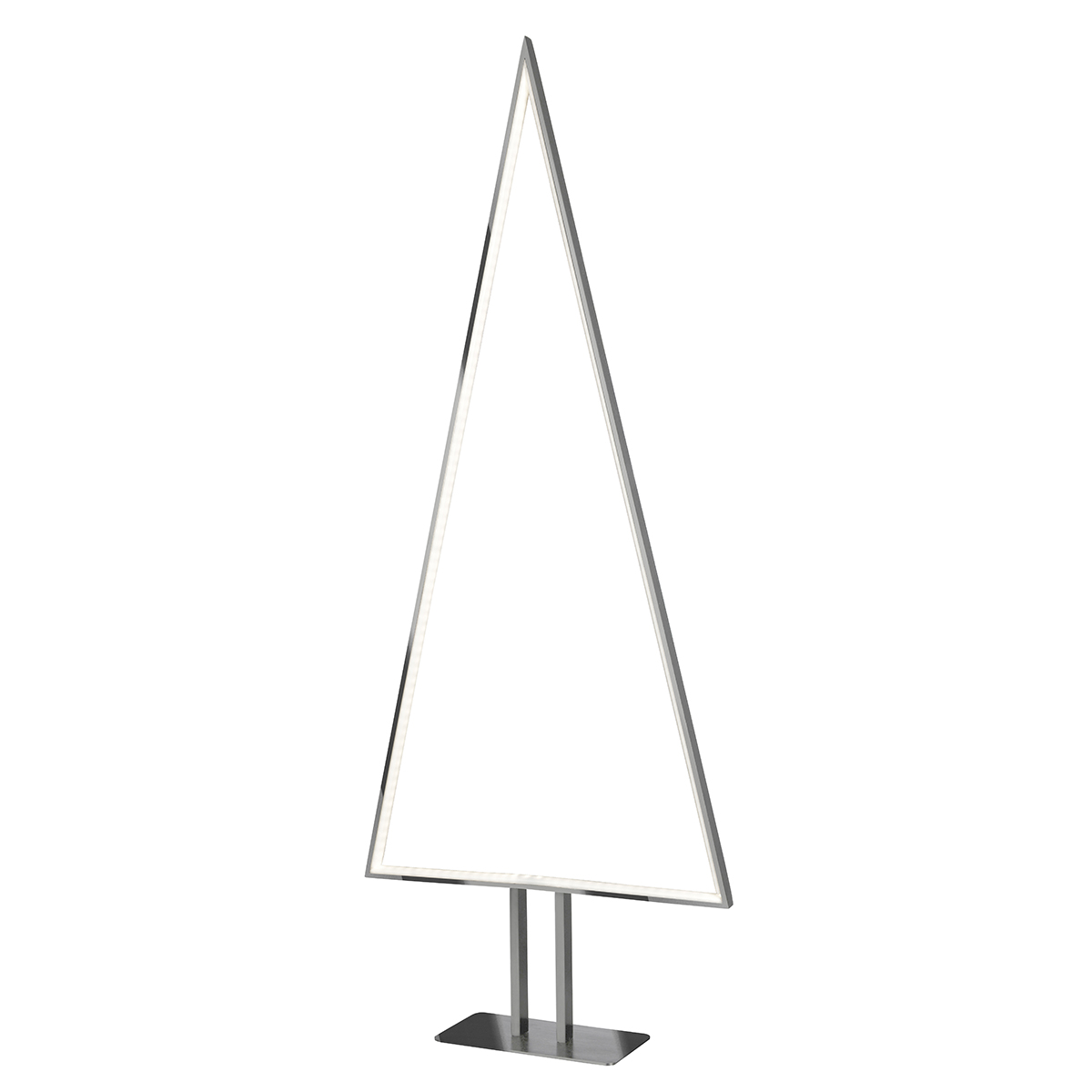 Höhe: 100 cm, Alu silber