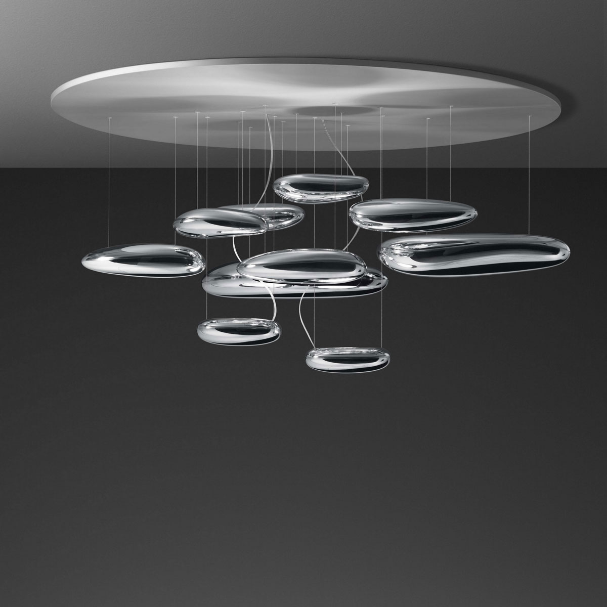 Artemide Mercury Soffitto LED3000 K, Chrom