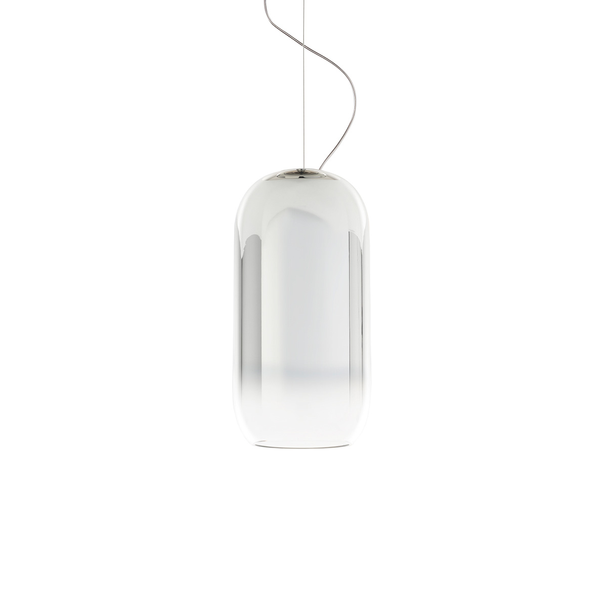 Artemide Gople Lamp SospensioneAluminium, Schirm: Silber