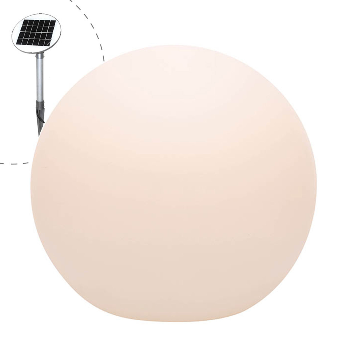 8 seasons design Shining Globe LED Solar- / Dekoleuchte, Ø: 50 cmweiß