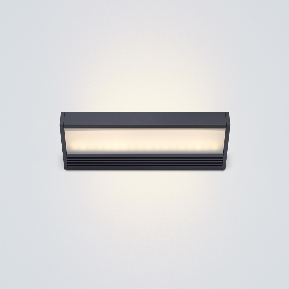 serien.lighting SML² 220 Wall LEDschwarz lackiert, 2700K, Gläser: satinée