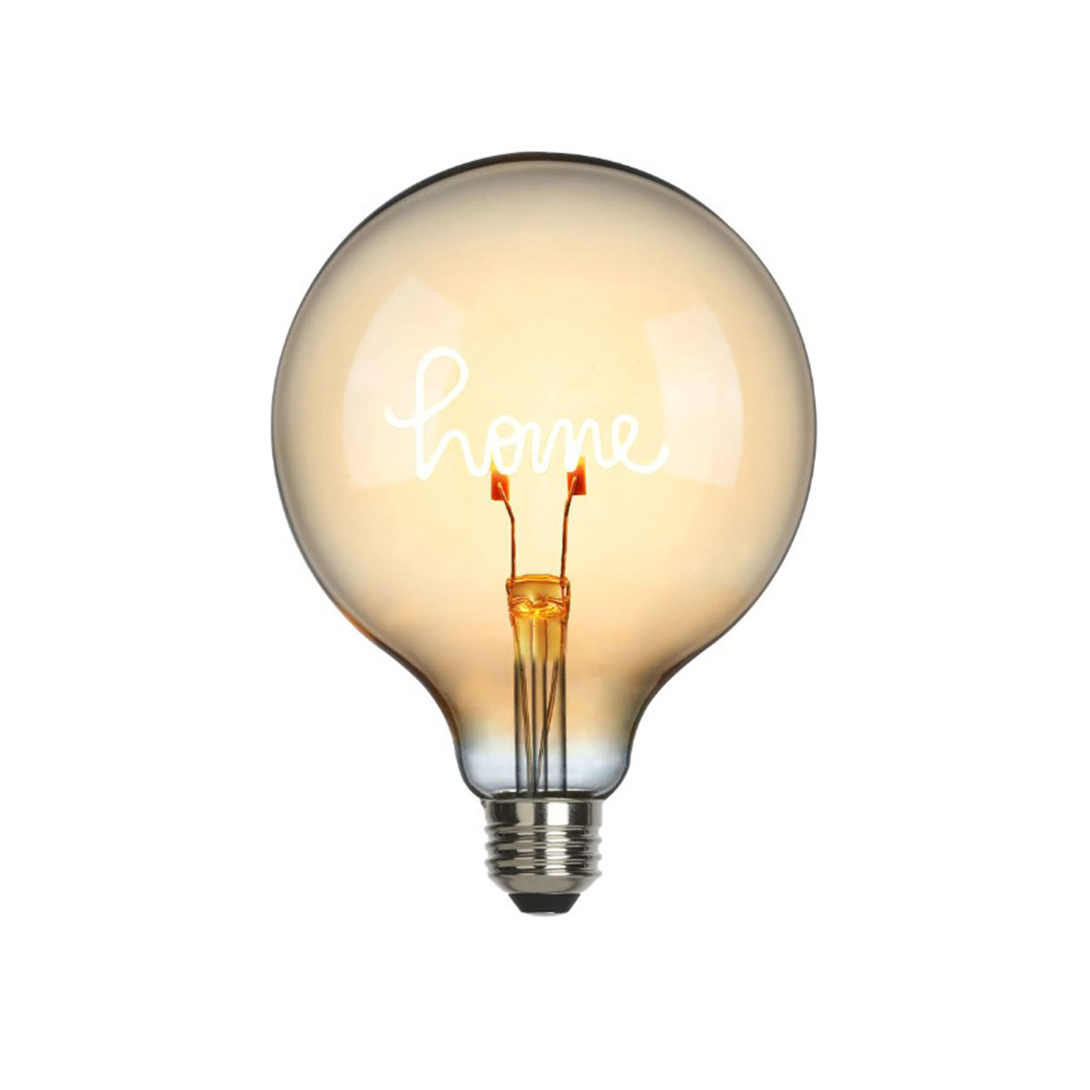 Home LED Filament Globelampe E27 Amber, 1,5 W, 2000 K