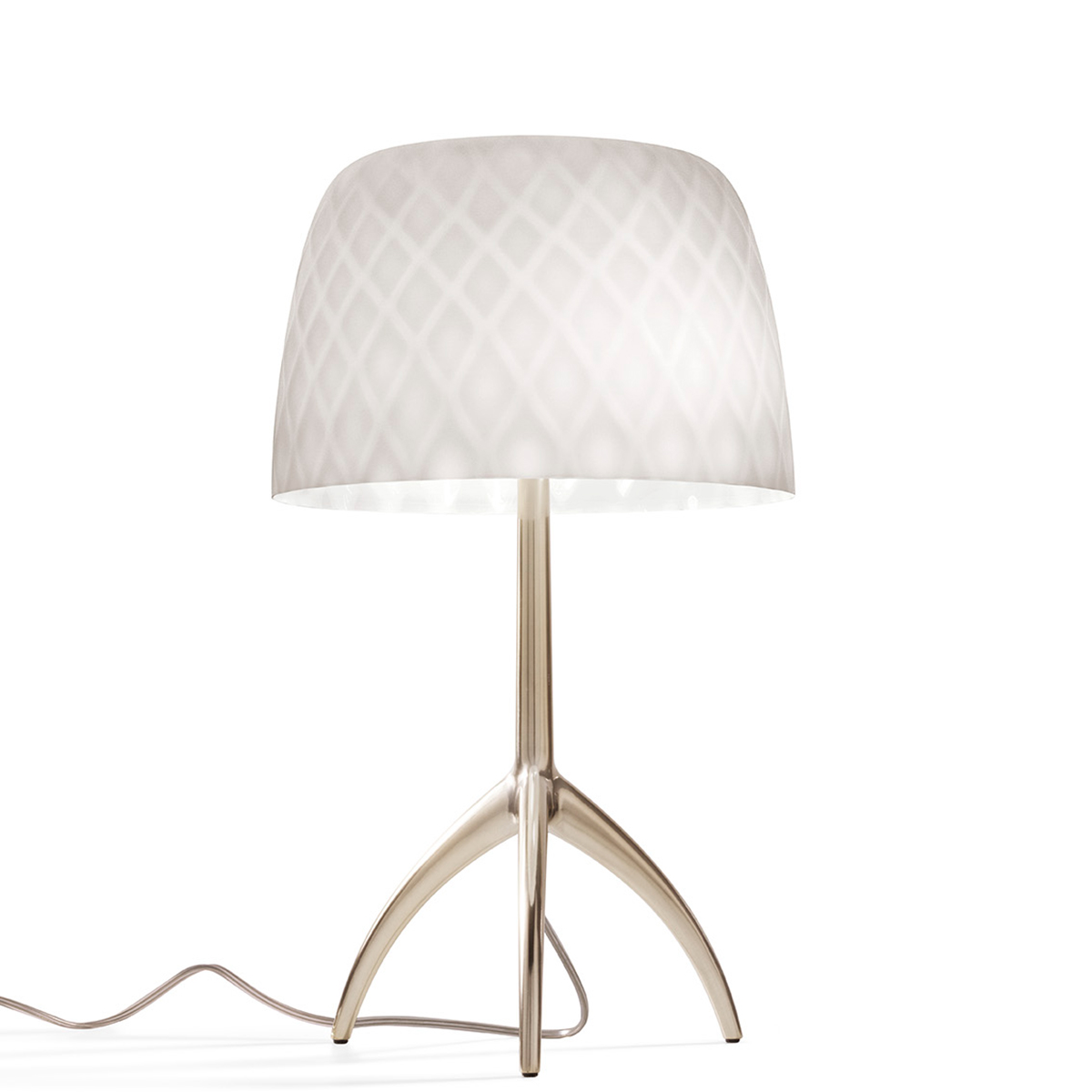 Foscarini Lumiere 30th Grande Tavolo, mit Dimmerchampagner / pastilles (Rautenmuster)