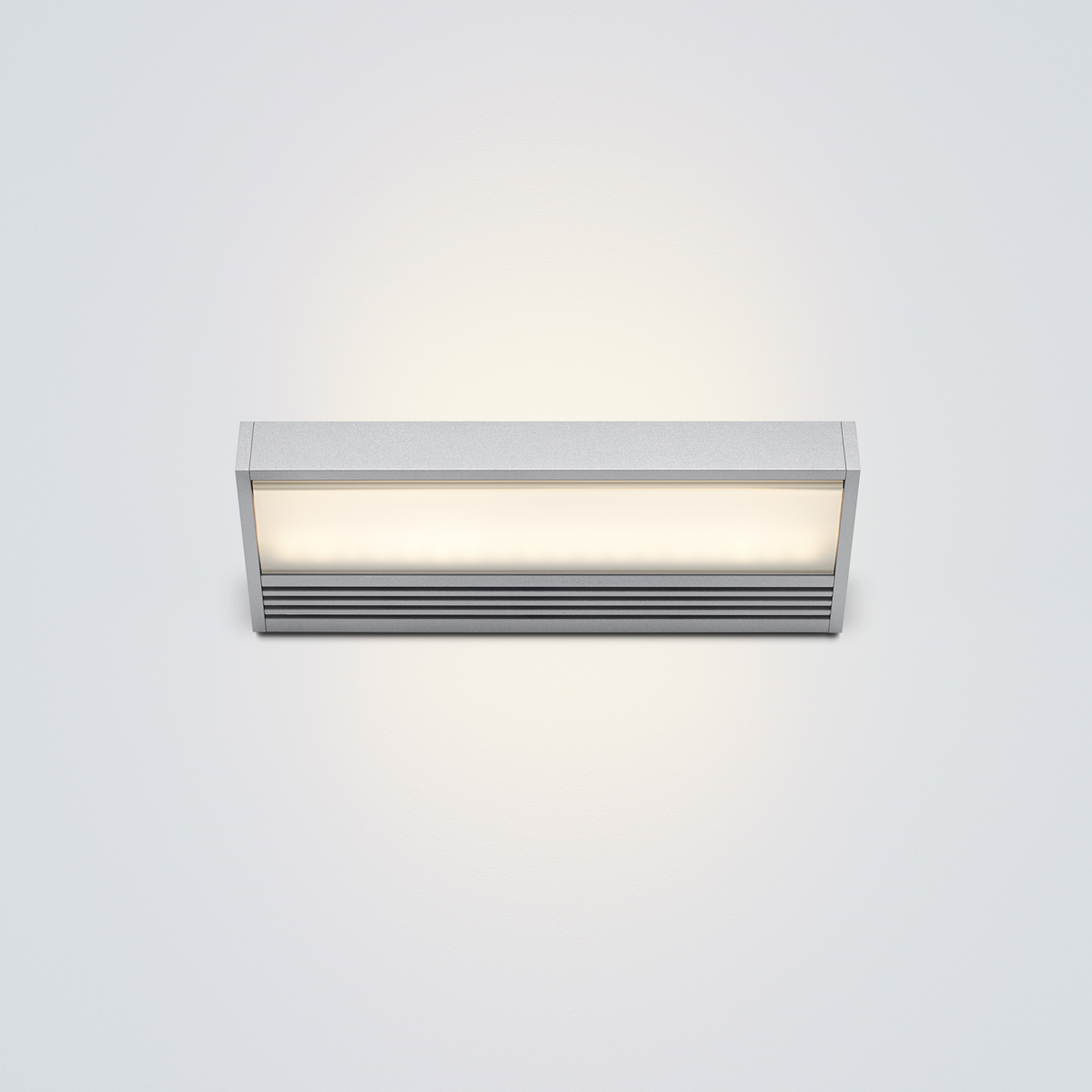 serien.lighting SML² 220 Wall LEDAlu silber, 2700K, Gläser: satinée