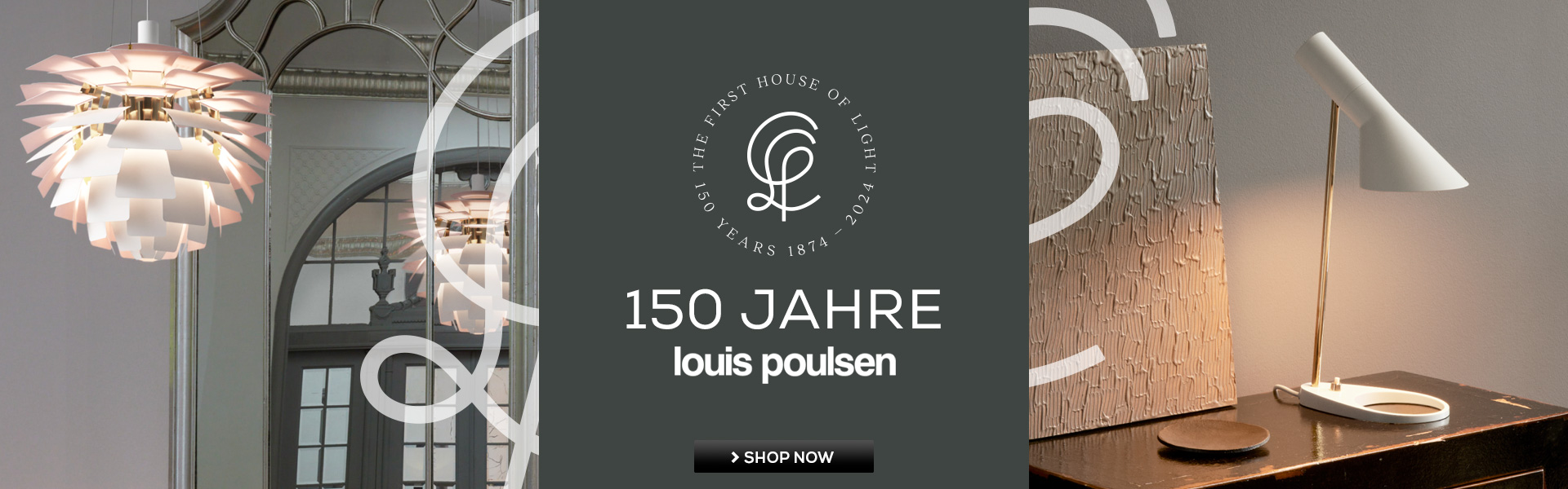 150 Jahre Louis Poulsen Banner