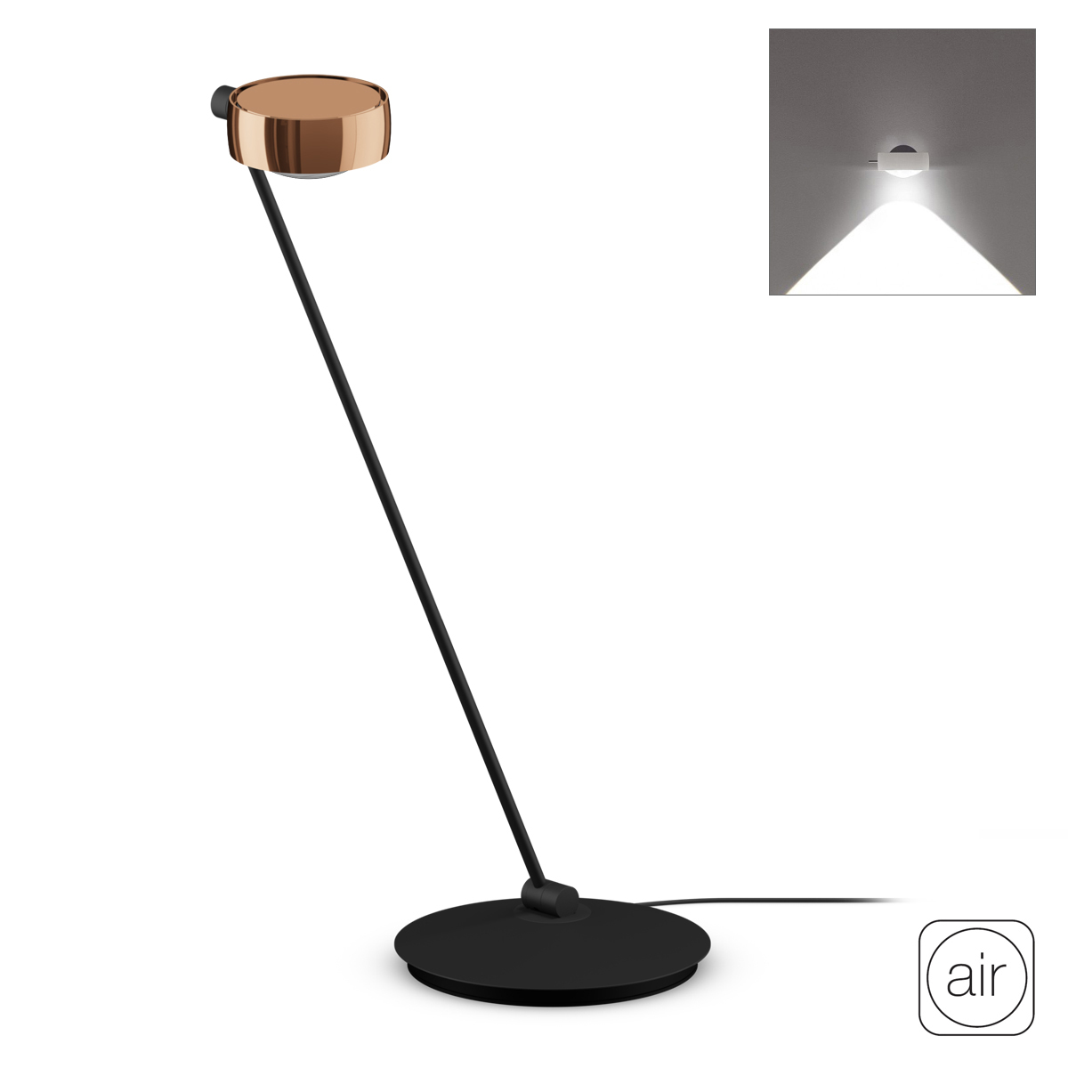 Sento C tavolo "air" LED Tischleuchte, 80 cm, 2700 K