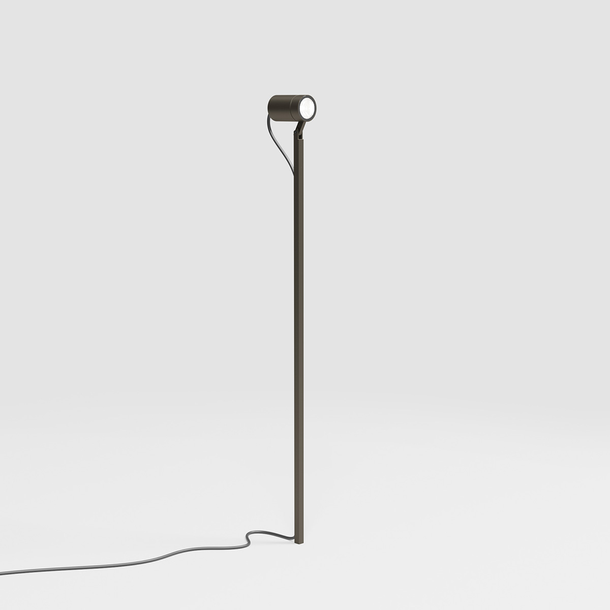 IP44.de Piek 100 LED Spießstrahler Connectcool brown (braun)