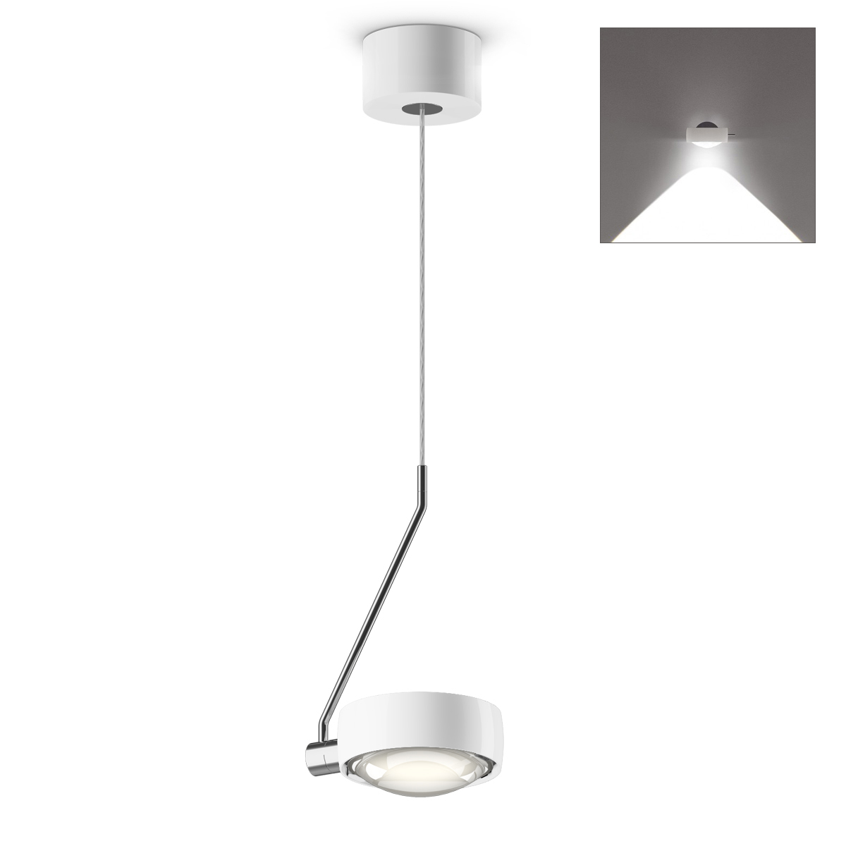 Sento C filo singolo var up LED Pendelleuchte, 2700 K, variabel