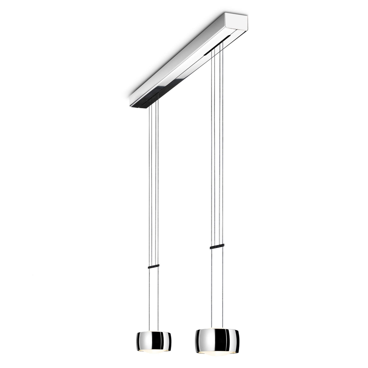 Oligo Grace LED Pendelleuchte, 2-flg., Tunable WhiteChrom