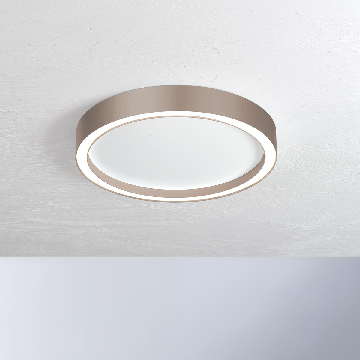 Bopp Aura LED Deckenleuchte, Ø: 55 cmweiß / taupe