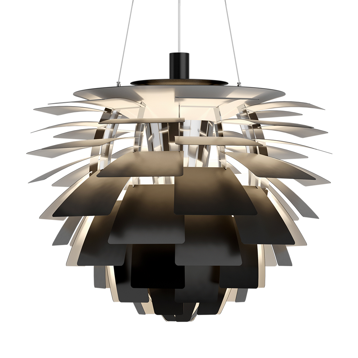 Louis Poulsen PH Artichoke LED Pendelleuchte, Ø: 72 cm2700 K, schwarz