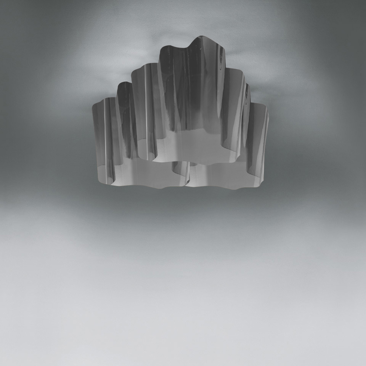 Artemide Logico Soffitto 3x120°Glas: rauchgrau