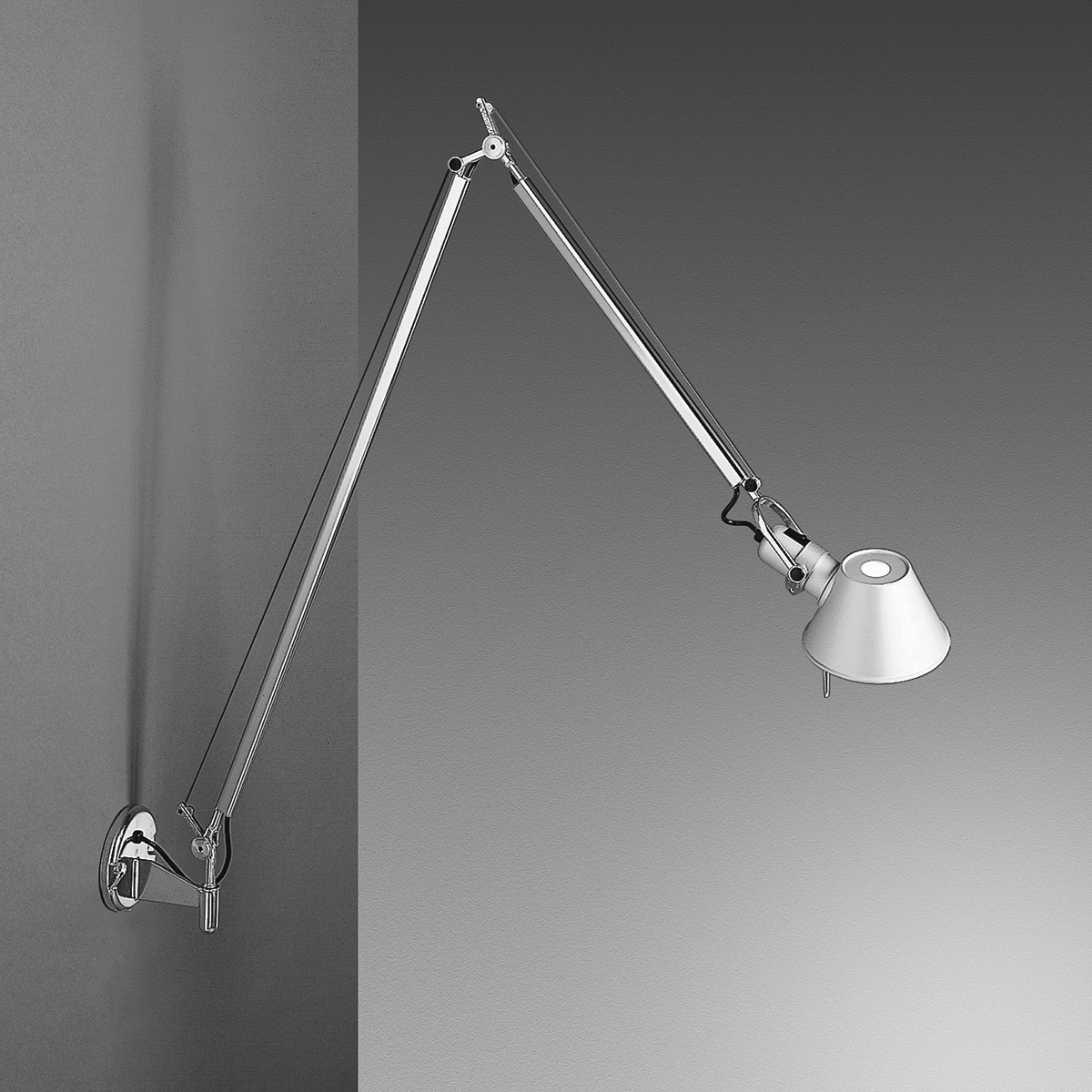 Artemide Tolomeo Braccio Parete LED3000 K, Aluminium